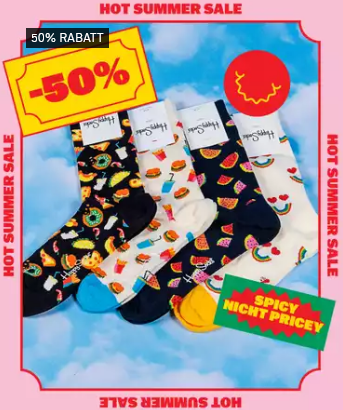 Bild zu Happy Socks: Summer Sale mit bis zu 50% Rabatt auf ausgewählte Artikel