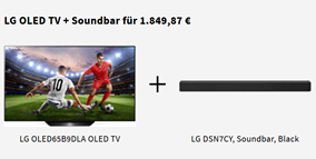 Bild zu MediaMarkt: Woche der Freundschaft mit 2 für 1 Deals, z.B. LG 65 Zoll OLED TV + LG Soundbar für 1.849,87€