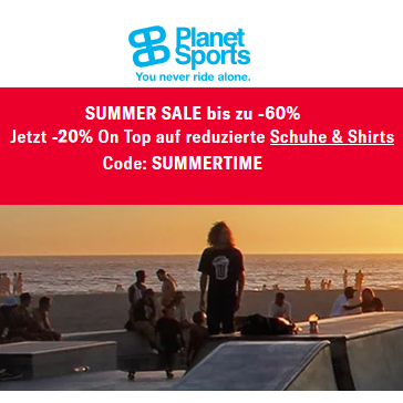 Bild zu Planet Sports: Bis zu 60% Rabatt in Summer Sale + 20% Extra Rabatt auf Schuhe und Shirts