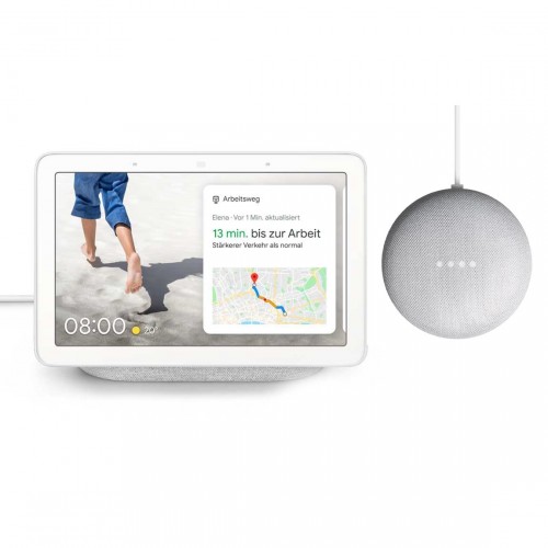 Bild zu Google Nest Hub und Google Nest Mini für 89€ (Vergleich: 114,45€)