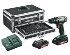 Bild zu Metabo Akku Bohrschrauber BS 18 Set (18V inkl. 2x 2,0 Ah Akku, Ladegerät und Koffer) für 125,50€ (Vergleich: 158,19€)