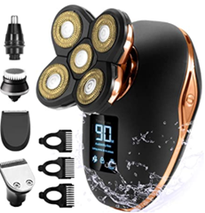 Bild zu OriHea TwinShaver Glatzen Rasierer (LED-Display, Präzisionstrimmer, IPX7 Wasserdicht) für 19,99€