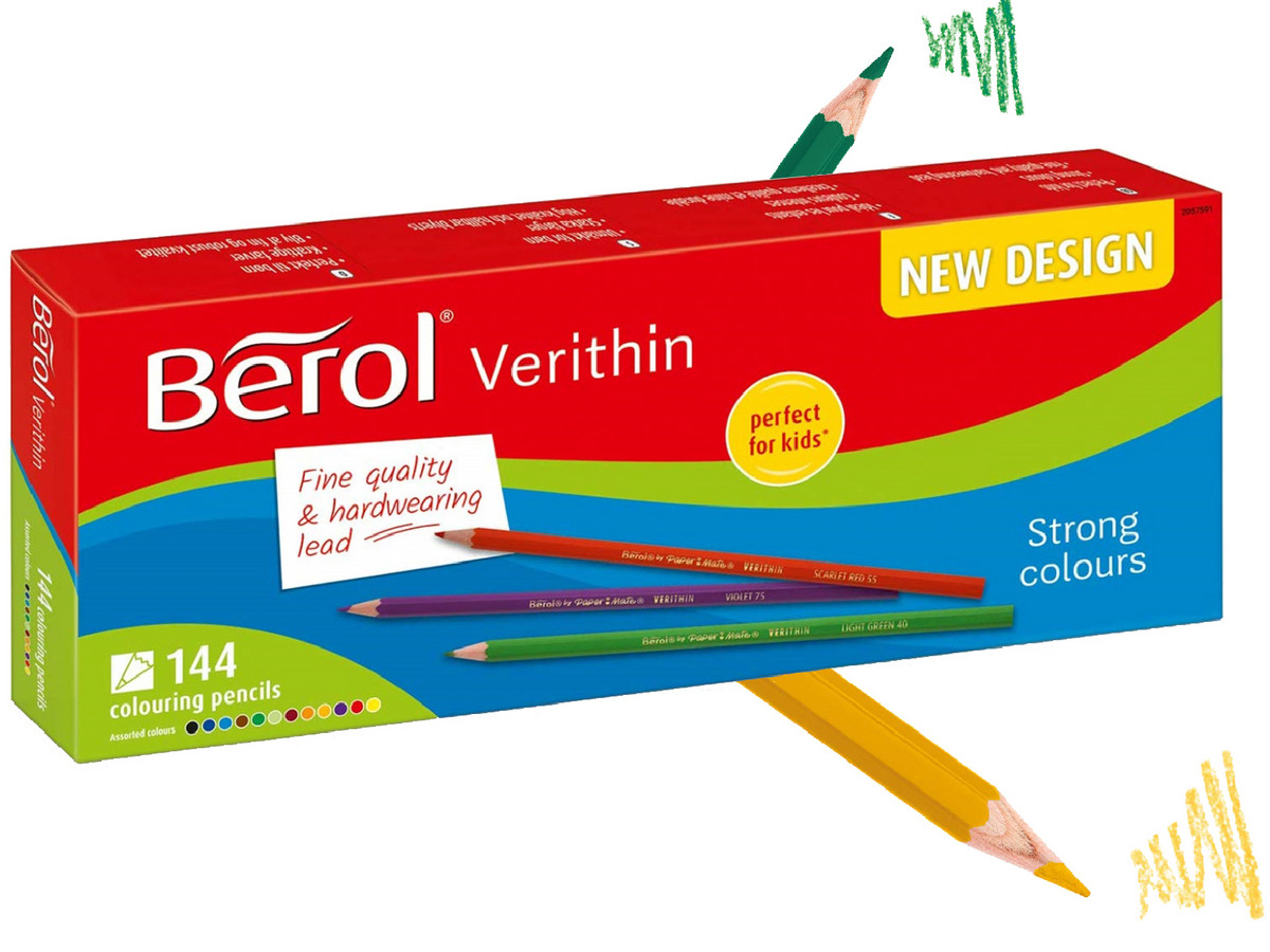Bild zu 144 Berol Verithin Buntstifte für 20,90€ (Vergleich: 34,95€)