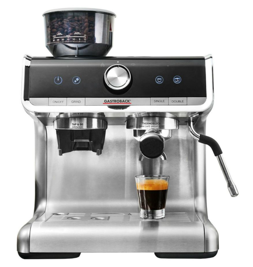 Bild zu GASTROBACK 42616 Espresso Barista Pro Espressomaschine Edelstahl/Schwarz für 324,16€ (VG: 359,99€)