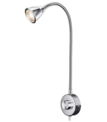 Bild zu KINGSO LED Leselampe/Wandlampe mit Schwanenhals (3W, 200lm, Warmweiß) für 15,99€