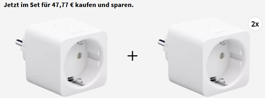 Bild zu 3 x PHILIPS Hue Smart Plug Bluetooth Steckdose für 47,77€