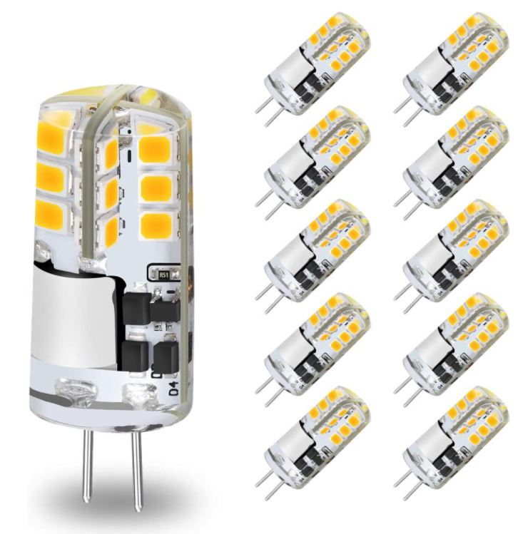 Bild zu [Prime] 10er Pack KINGSO LED Leuchtmittel G4 (Warmweiss, 3W, 300lm) für 8,99€