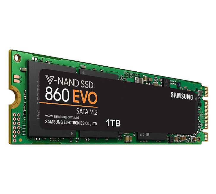 Bild zu Amazon.it: Samsung 860 EVO 2TB M.2 SATA SSD (2GB DRAM, SLC Cache, 3D TLC, 5 Jahre Hersteller-Garantie) für 189,43€ (VG: 248,30€)