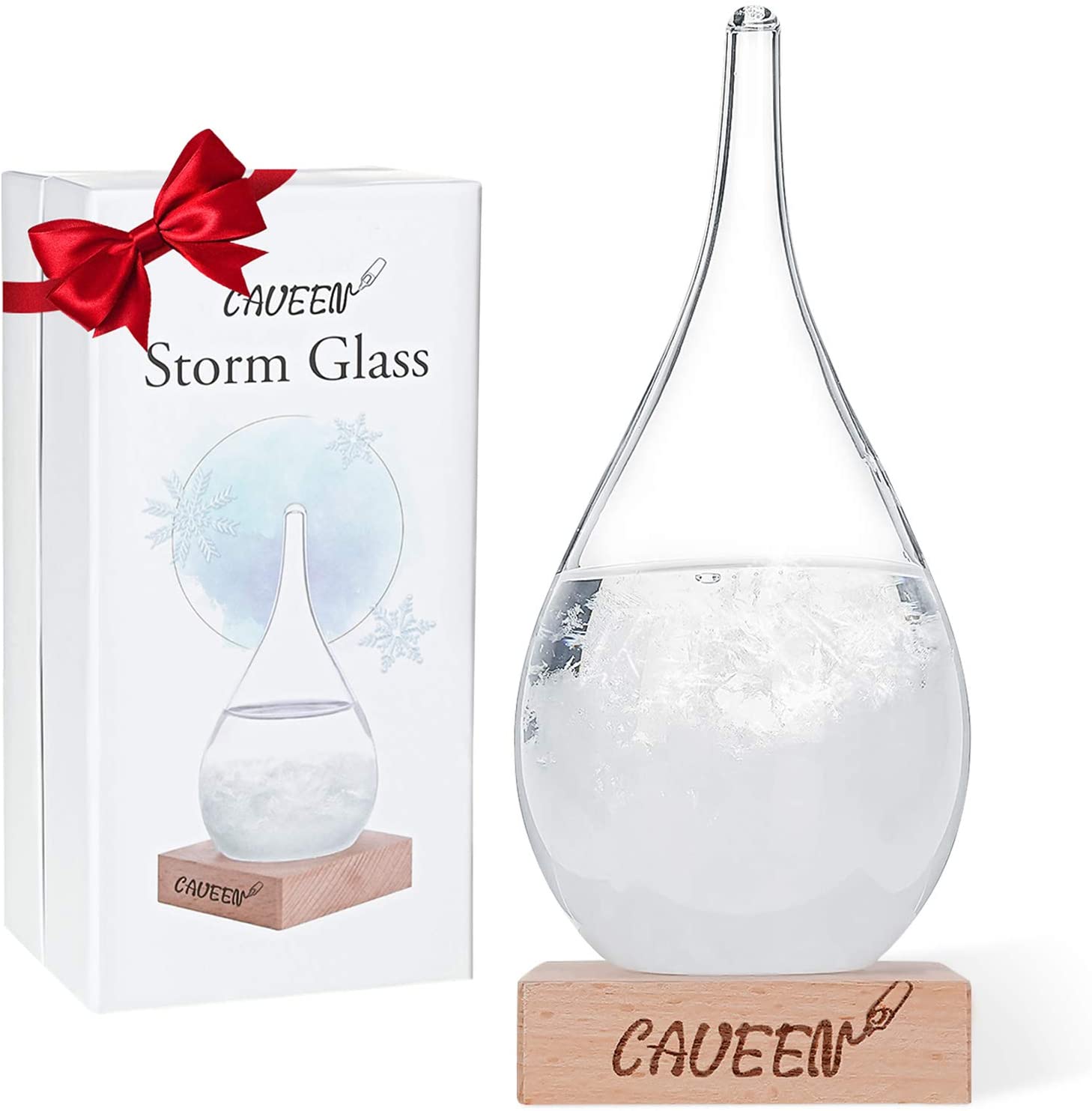 Bild zu CAVEEN tropfenförmiges Wetterglas zur Wettervorhersage für 14,94€