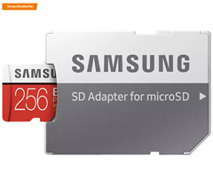 Bild zu SAMSUNG Micro-SDXC Speicherkarte, 256 GB für 25€