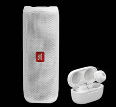 Bild zu [Super] JBL In Ear Kopfhörer „Live Free NC+ TWS“ + JBL Bluetooth Lautsprecher „Flip 5“ ab 119€ (Vergleich: 226,12€)