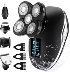Bild zu OriHea TwinShaver Glatzen Rasierer (LED-Display, Präzisionstrimmer, IPX7 Wasserdicht) für 27,99€