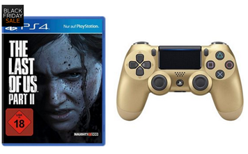 Bild zu The Last of Us Part II PlayStation 4 inkl. Dualshock Wireless Controller gold für 69€