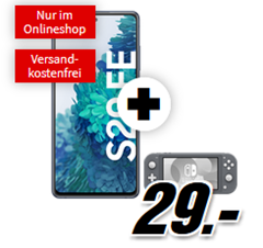 Bild zu [Top] Samsung Galaxy S20 FE inkl. Nintendo Switch Lite für 29€ mit 10GB LTE Datenflat und Sprachflat im Vodafone-Netz für 24,99€/Monat