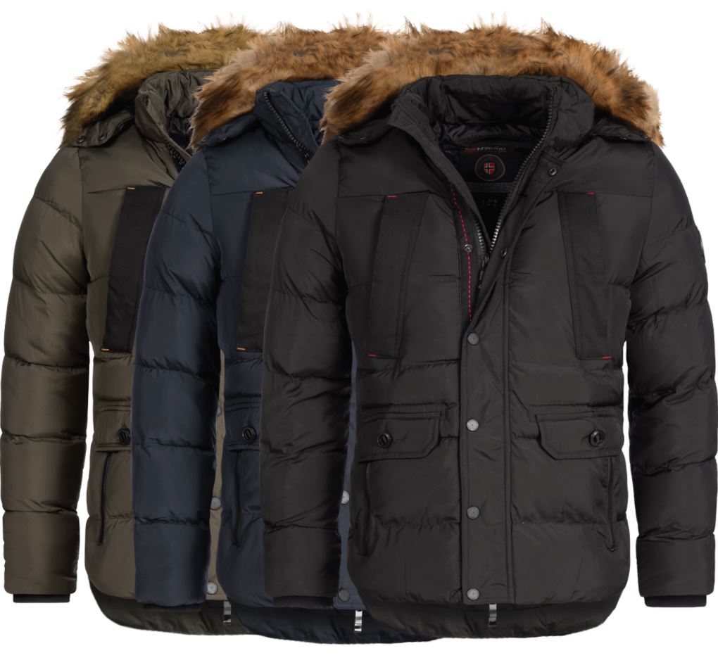 Bild zu Geographical Norway Herren Winter Jacke warm gefüttert in drei Farben für je 49€ (VG: 80€)