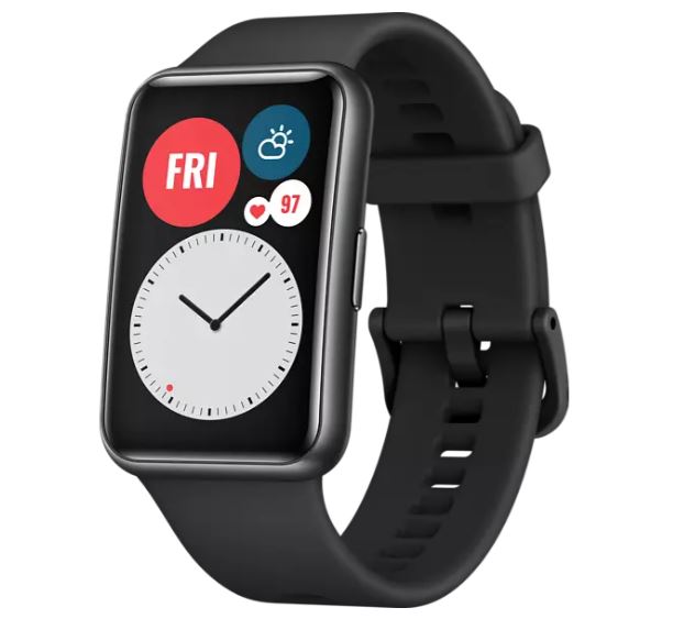 Bild zu HUAWEI WATCH Fit Graphite Black Smartwatch Silikon, 80-120 mm, Schwarz für 79€ (VG: 99€)