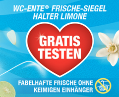 Bild zu WC-Ente Frische-Siegel Halter Limone gratis testen