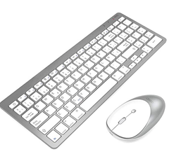 Bild zu INPHIC Ultra-dünne Bluetooth Tastatur mit Maus für 13,75€