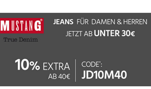Bild zu Jeans Direct: 10% Rabatt auf Mustang ab 40€