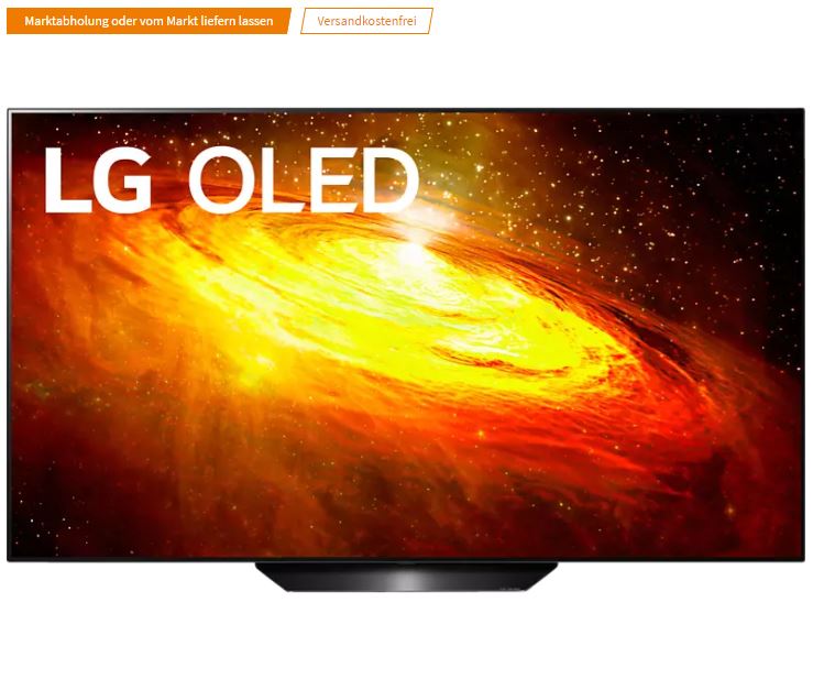 Bild zu LG OLED55BX9LB OLED TV (Flat, 55 Zoll / 139 cm, UHD 4K, SMART TV, webOS 5.0 mit LG ThinQ) ab 1089€ (VG: 1268,99€)