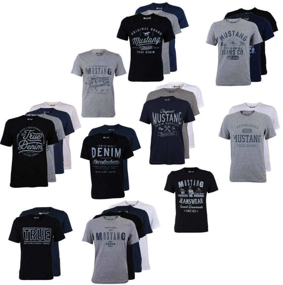 Bild zu Mustang Herren 4er Pack T-Shirt Frontprint für je 31,96€ (VG: 45€)