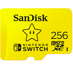 Bild zu SanDisk microSDXC UHS-I Speicherkarte für Nintendo Switch 256 GB (V30, U3, C10, A1, 100 MB/s Übertragung, mehr Platz für Spiele) für 36,99€ (VG: 45,99€)
