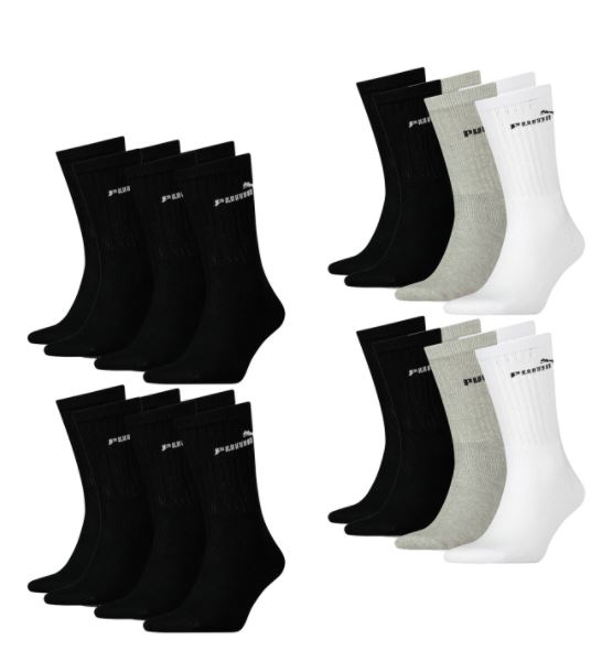 Bild zu PUMA Classic Sport Socken im 12er Pack (6 verschiedene Farben, Gr. 35 – 46) für nur 24,99€ (VG: 35,96€)