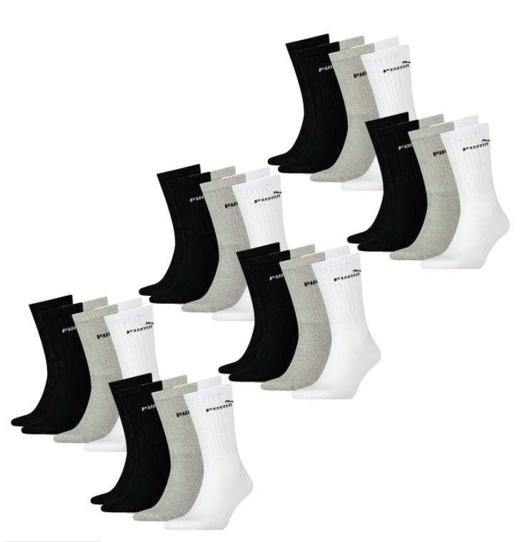 Bild zu 18er Pack PUMA Classic Sport-Socken in verschiedenen Farben (Gr.: 35 – 46) für 30€ (VG: 35,50€)
