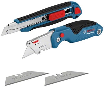 Bild zu 2-teiliges Bosch Professional Messer Set mit Universal Klappmesser und Profi Cuttermesser für 21,99€ (Vergleich: 28,50€)