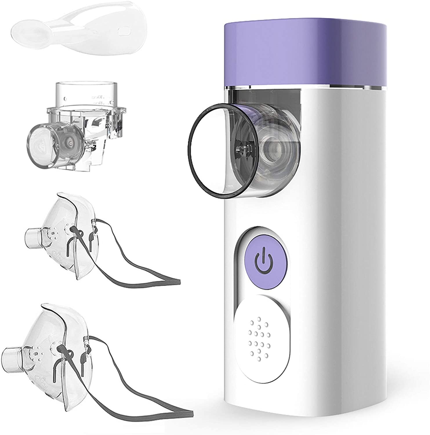 Bild zu Tragbarer Hylogy Inhalator mit Mundstück und Maske für Kinder und Erwachsene für 25,90€