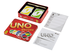 Bild zu [Prime] Mattel Games K0888 UNO Deluxe Kartenspiel für 12,99€ (VG: 16,89€)