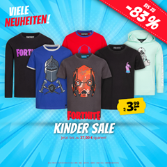 Bild zu SportSpar – FORTNITE Kinder Sale mit bis zu 83% Rabatt, z.B. FORTNITE Durrr Burger Kinder T-Shirt für 3,99€ zzgl. evtl. Versand