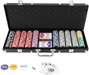 Hengda Pokerkoffer 500 Chips Laser Pokerchips Poker 11 5 Gramm , 2 Karten, Händler, Small Blind, Big [...]