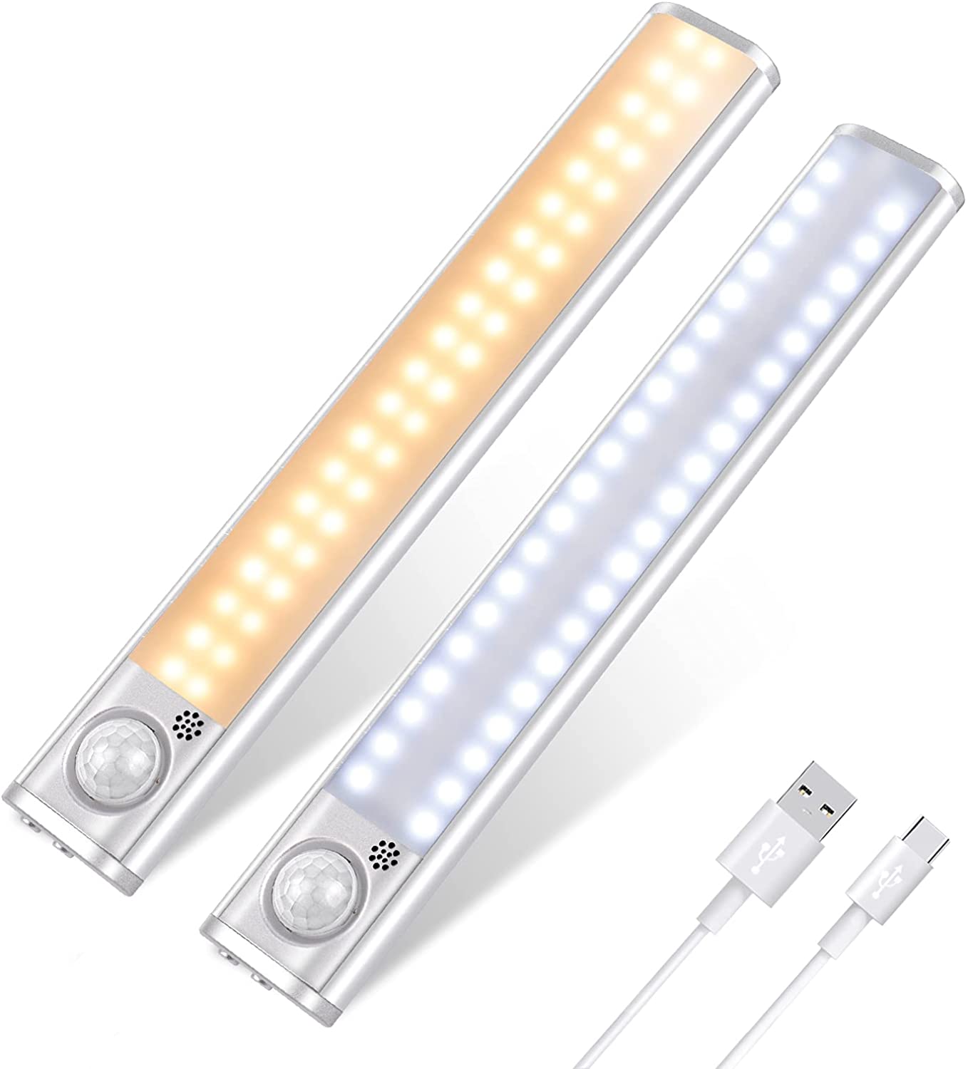 Bild zu Doppelpack LED-Schrankleuchten mit Bewegungssensor für 13,49€