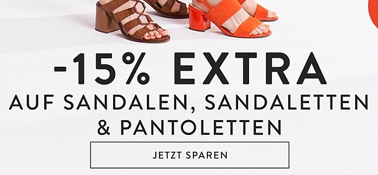 Bild zu Mirapodo: 15% Extra-Rabatt auf Sandalen, Sandaletten und Pantoletten