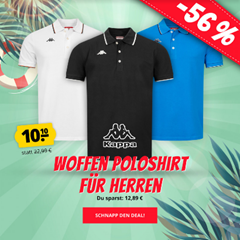 Bild zu SportSpar: Kappa Woffen Herren Polo-Shirt (Gr. M – 2XL) für 14,05€ inkl. Versand (VG: 16,80€)