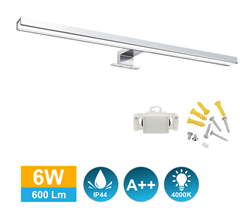 Bild zu LED Spiegelleuchte/Aufbau-Lampe (IP44, 6W) für 12,99€