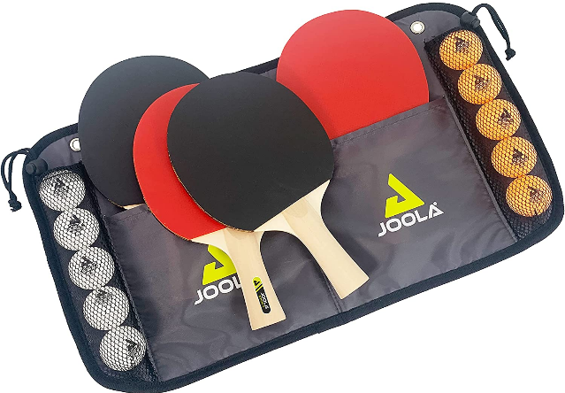 Bild zu [Prime] JOOLA Tischtennis-Set Family (4 Tischtennisschläger, 10 Tischtennisbälle, Tasche) für 15,99€ (VG: 20,94€)
