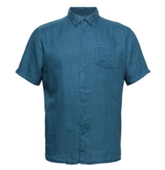 ReimagineNaturalLifestyle Hemd aus Leinen teal blue