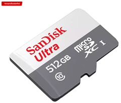 Bild zu SANDISK 186562, Micro-SDXC Speicherkarte, 512 GB, 100 MB/s für 49€ (VG: 69,99€)