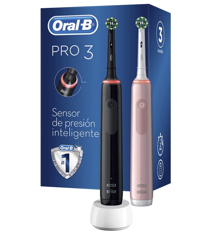 Bild zu [TOP] Oral-B Pro 3 3900N Cross Action Duo Pack pink/black für 59,15€ (VG: 142,94€)
