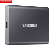 Bild zu SAMSUNG Portable SSD T7 1 TB Festplatte für 89€ (VG: 124,82€)