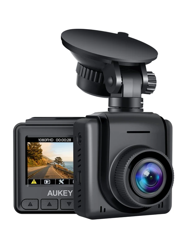 Bild zu AUKEY Mini-Dashcam DRA5 mit 1080p Full-HD und 170°-Weitwinkelobjektiv für 23,99€