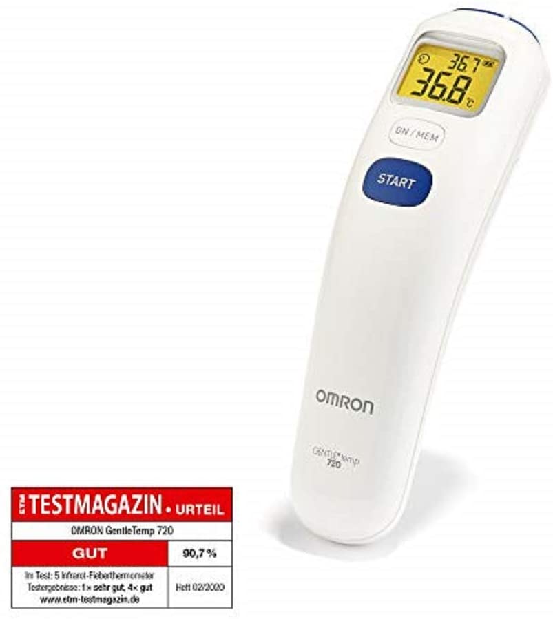 Bild zu Omron Gentle Temp 720 digitales kontaktloses Fieberthermometer für 19,99€ (Vergleich: 38,94€)