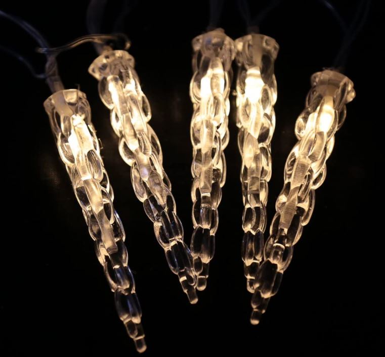 Bild zu EINFEBEN LED Eiszapfen Lichterketten in Warm- oder Kaltweiß für je 9,79€