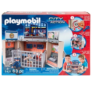 Bild zu Playmobil City Action Aufklapp-Spiel-Box Polizeistation (5421) für 21,94€ (Vergleich: 32,89€)