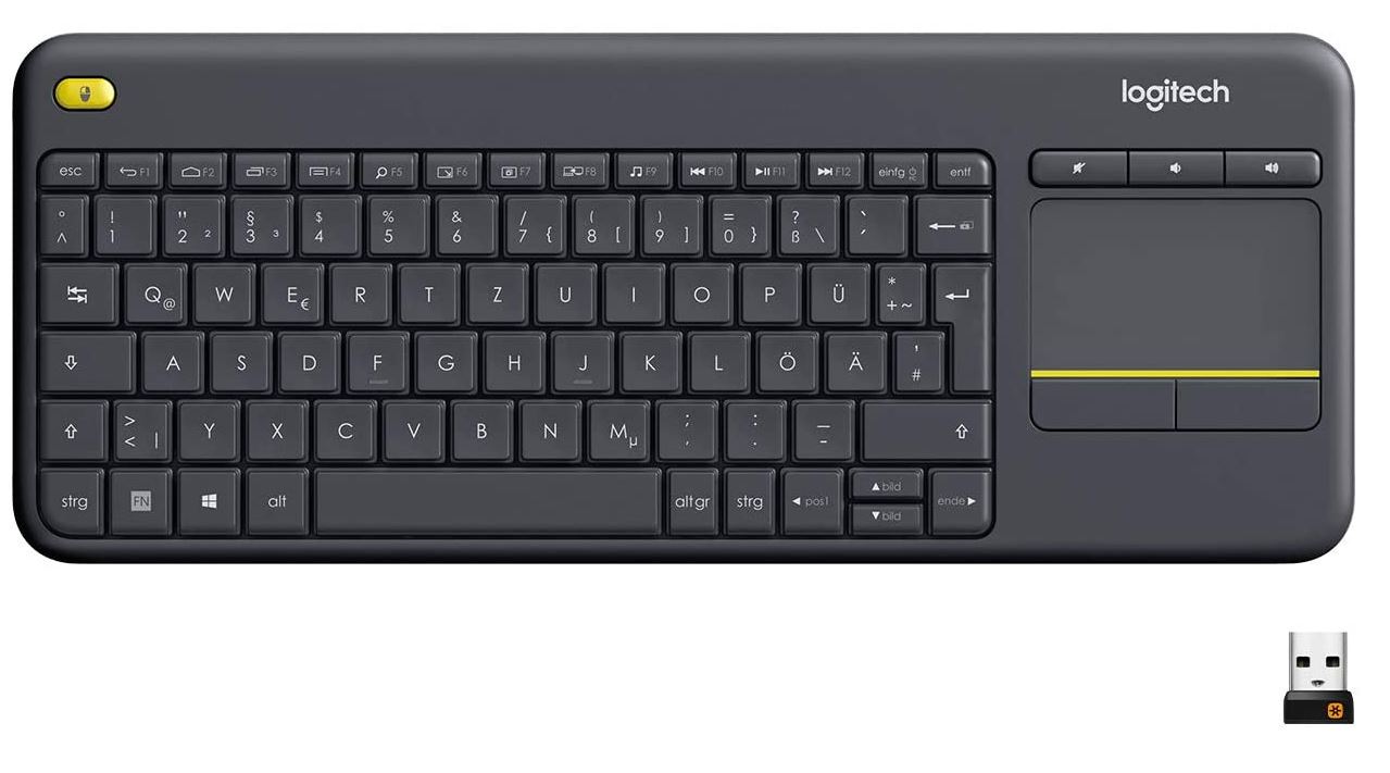 Bild zu Amazon Prime: Logitech K400 Plus Kabellose TV-Tastatur mit Touchpad für 19,99€ (VG: 29,99€)