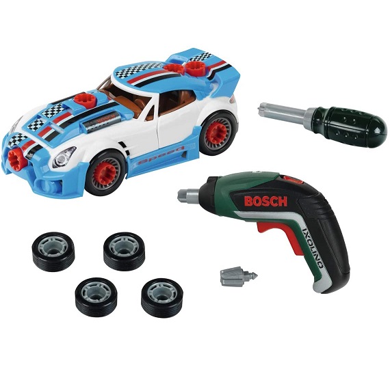 Bild zu Theo Klein 8630 Bosch Car Tuning-Set mit zerlegbarem Auto und Akkuschrauber für 15,99€ (Vergleich: 21,94€)