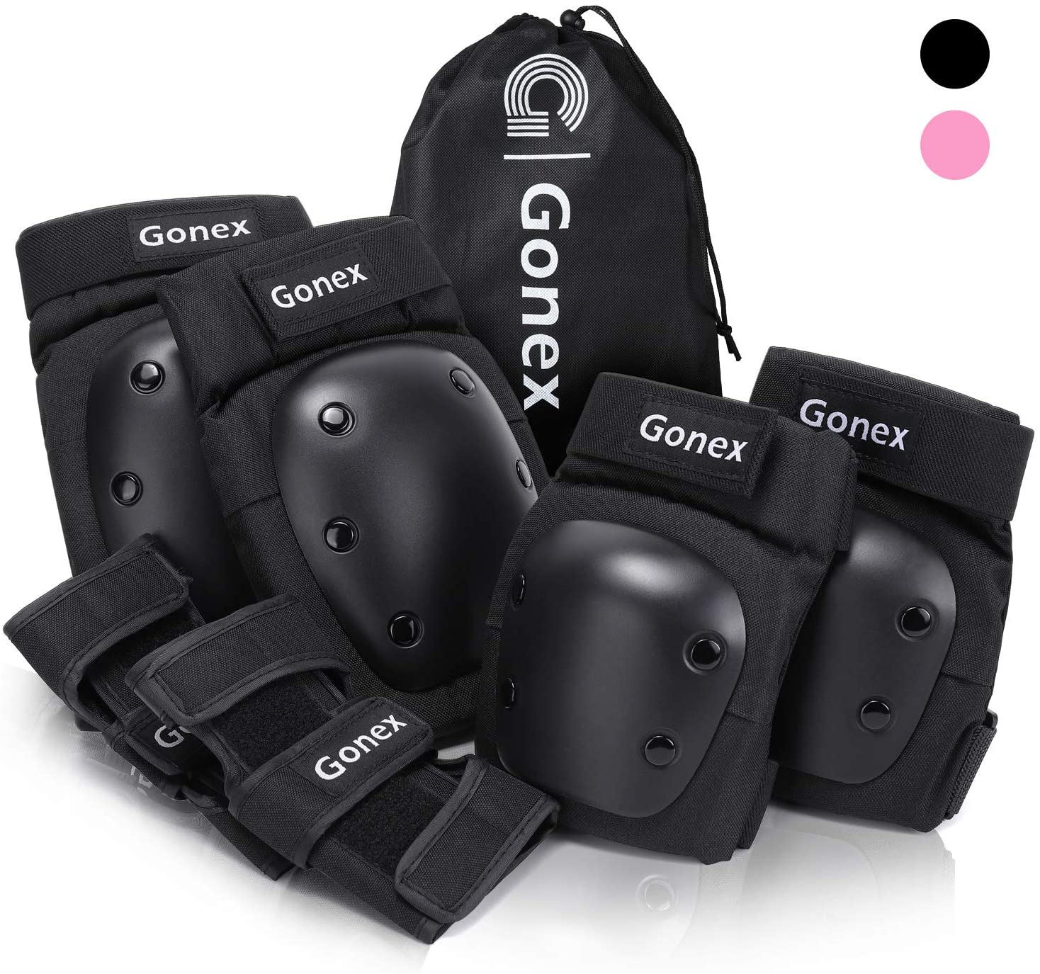 Bild zu Gonex Protektoren Set mit Knies-, Ellenbogen- und Handgelenkschoner für 19,99€