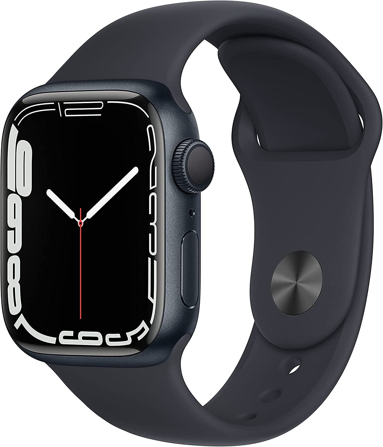 Bild zu Smartwatch Apple Watch Series 7 (GPS) 41mm, Aluminium, Sportarmband für 377,12€ (Vergleich: 418,99€)